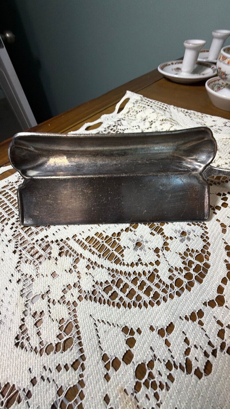 #69 antique crumb catcher from Hotel Hamilton
